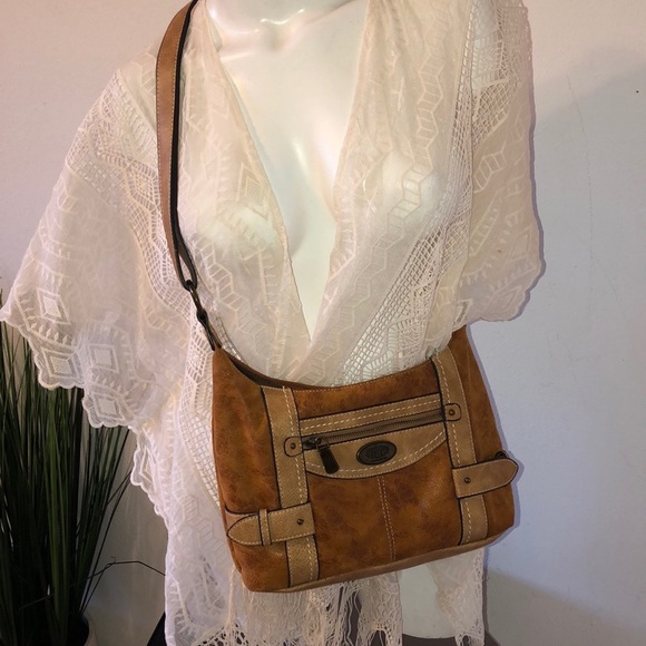 Born Handbags - B.O.C. Born Concept Stanville Power Bank Scoop Crossbody Bag Purse